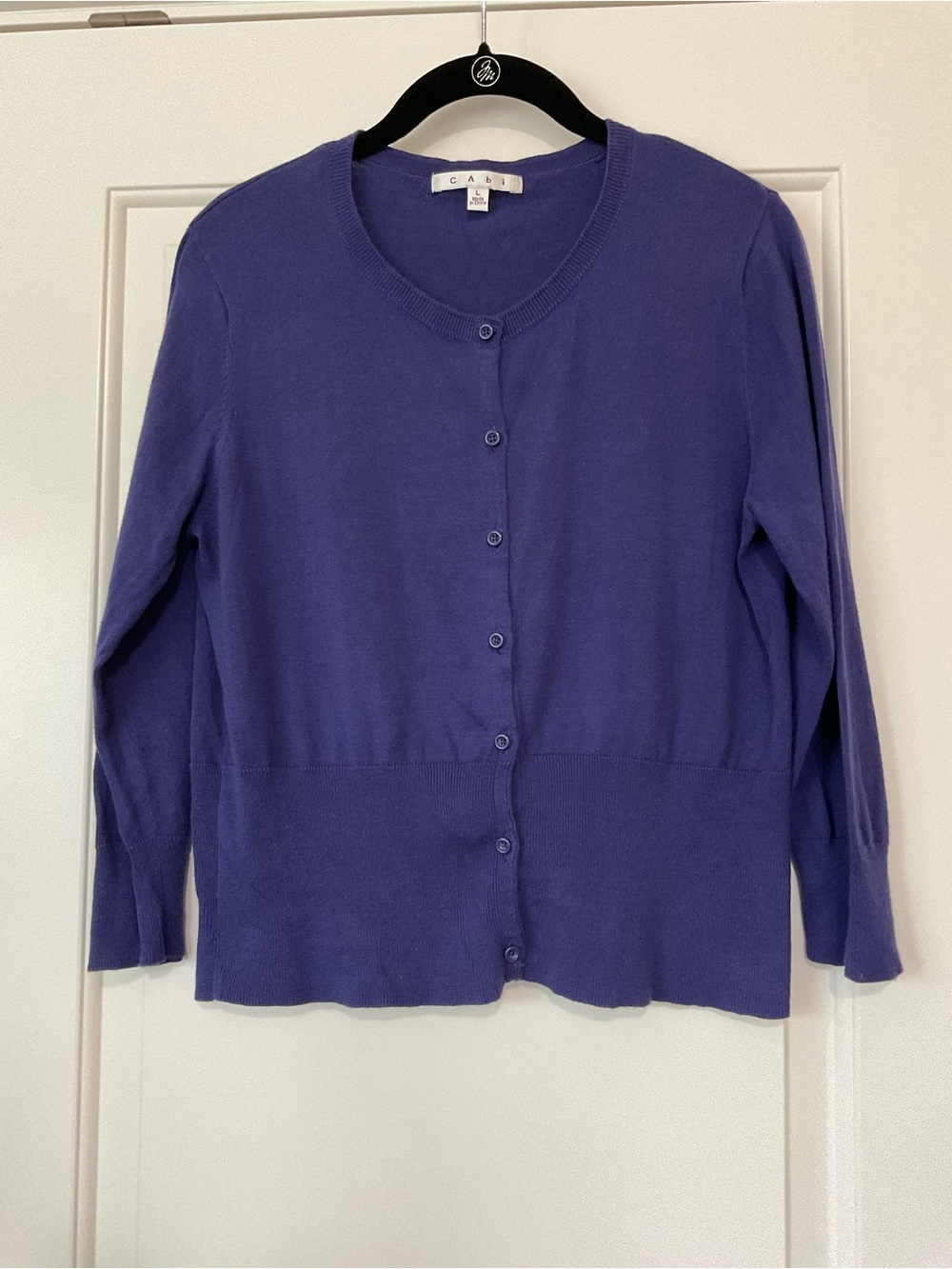 CAbi Women's Violet Button-Front Cardigan-Vintage